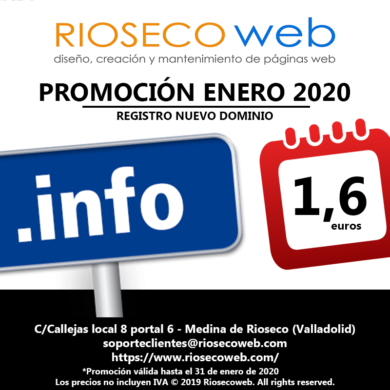 Promoción Dominios .info